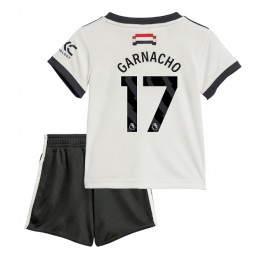 Manchester United Alejandro Garnacho #17 Derde tenue Kids 2024-25 Korte Mouw (+ Korte broeken)